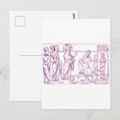 Jezus Christus wekt Lazarus op Briefkaart (Voorkant / Achterkant)