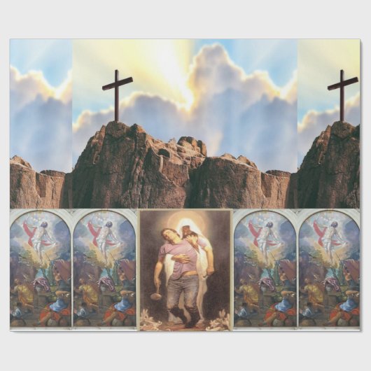 Jezus Christus Wrapping Paper Cadeaupapier (Vlak)