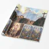 Jezus Christus Wrapping Paper Cadeaupapier (Uitgerold)