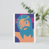 Jezus Christus Yeshua Crucifixion Illustratie Briefkaart (Staand voorkant)