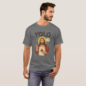 Jezus Christus YOLO JK Meme Funny Christelijke Pas T-shirt (Voorkant volledig)