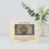 Jezus Christus Zakdoek Orthodoxe verjaardag Briefkaart (Staand voorkant)