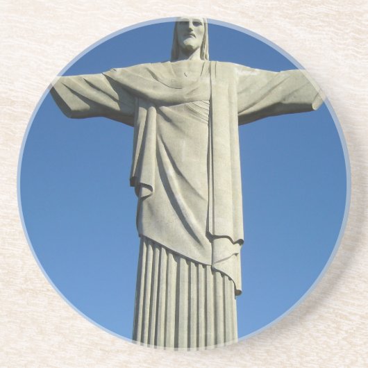 Jezus Christus Zandsteen Onderzetter (Voorkant)