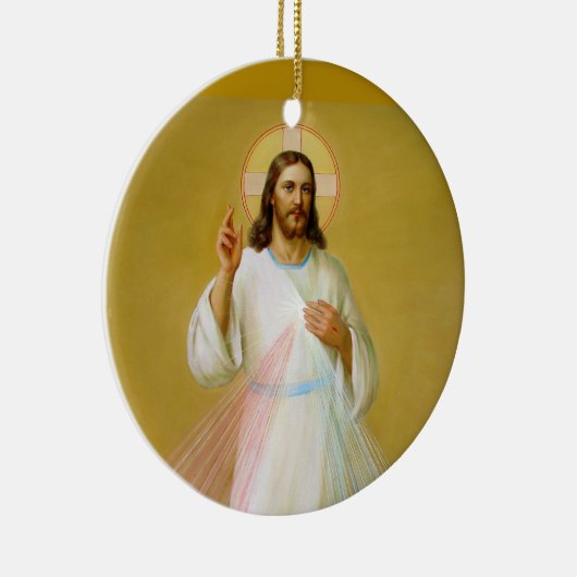 Jezus Christus zegen Keramisch Ornament (Rechts)