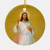 Jezus Christus zegen Keramisch Ornament (Voorkant)