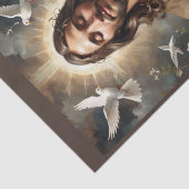 Jezus Christus zegene u. Heilig Kruis en Duif Tissuepapier (Detail)