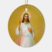 Jezus Christus zegenend Keramisch Ornament (Links)