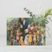 Jezus Christus Zegenende Kinderen, Oude Religie Kaart (Staand voorkant)