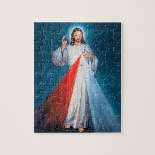 Jezus Christus zegent onze Heer Legpuzzel (Verticaal)