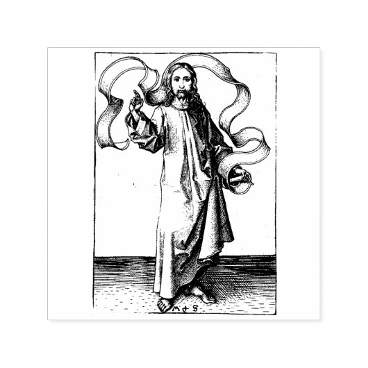 Jezus Christus Zelfinktende Stempel (Design)