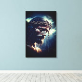Jezus Christus zoon van God Canvas Afdruk (Insitu (Houten vloer))
