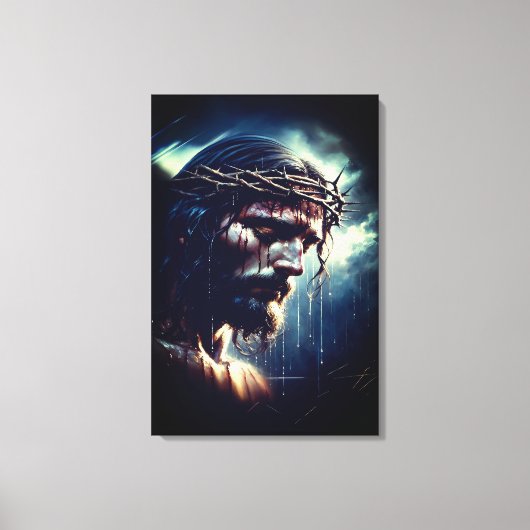 Jezus Christus zoon van God Canvas Afdruk (Voorkant)