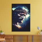 Jezus Christus zoon van God Canvas Afdruk (Insitu (Woonkamer))
