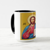 Jezus Christus zoon van God Mok (Voorkant links)