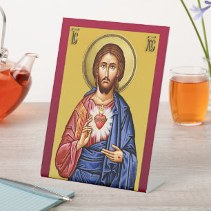 Jezus Christus zoon van God nieuw Reclamebord Met Voetstuk