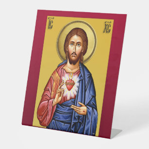 Jezus Christus zoon van God nieuw Reclamebord Met Voetstuk