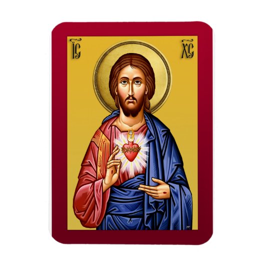 Jezus Christus, zoon van God, nieuw rood Magneet (Verticaal)