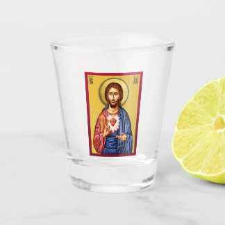 Jezus Christus, zoon van God, nieuw rood Shot Glas
