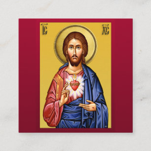 Jezus Christus zoon van God nieuwe Vierkante Visitekaartje