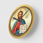 Jezus Christus zoon van God Ronde Klok (Hoek)
