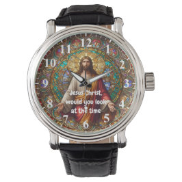 Jezus Christus, zou je kijken naar de kleurrijke T Horloge