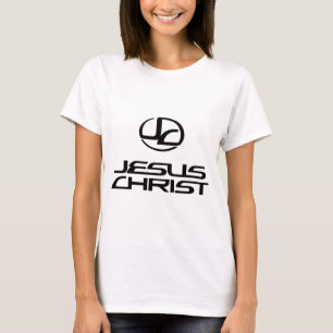 Jezus Christus (zwart): Lexusstijl T-shirt