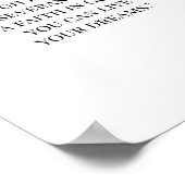 Jezus citeert over geloof poster (Hoek)