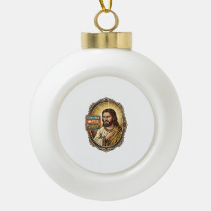 Jezus Cloud Opslag Vol Waarschuwing Betaalmuur Tec Keramische Bal Ornament