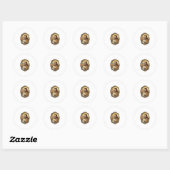 Jezus Cloud Opslag Vol Waarschuwing Betaalmuur Tec Ronde Sticker (Vel)