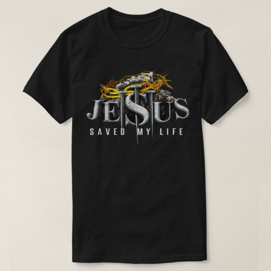 Jezus Cross Christus redde mijn levensprijsopgave T-shirt (Design voorkant)