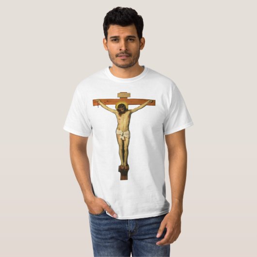 Jezus Crucifix Passie van Christus T-Shirt (Voorkant volledig)