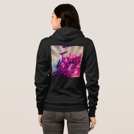 Jezus! Dames hoodie (Achterkant volledig)