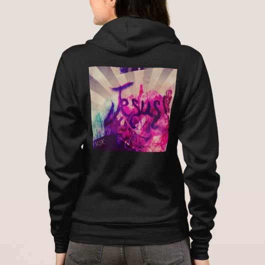 Jezus! Dames hoodie (Achterkant)