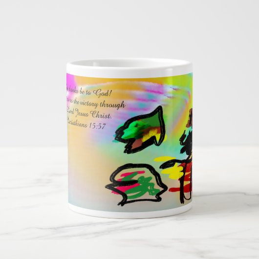 Jezus dank u grote koffiekop (Voorkant)