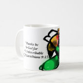 Jezus dank u koffiemok (Voorkant links)