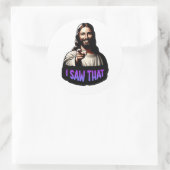 Jezus, dat heb ik gezien! - vinyl sticker decal (Tas)