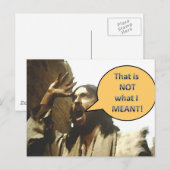 Jezus "Dat is niet wat ik bedoel!" Briefkaart (Voorkant / Achterkant)