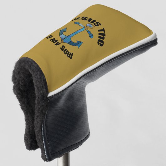 JEZUS DE ANKER VAN MIJN ZIEL GOLFHEADCOVER (3/4 voorkant)