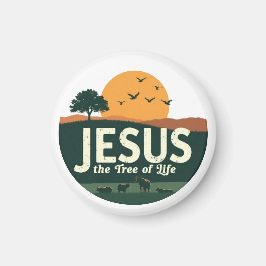 Jezus: De boom des levens Magneet (Voorkant)