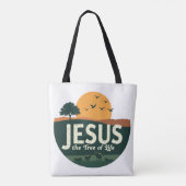 Jezus: De boom van het leven Tote Bag (Achterkant)