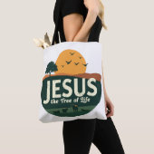 Jezus: De boom van het leven Tote Bag (Dichtbij)
