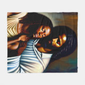 Jezus de Comforter Christelijke vleece Blanket Fleece Deken (Voorkant (Horizontaal))