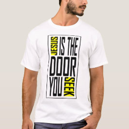 Jezus de deur t-shirt