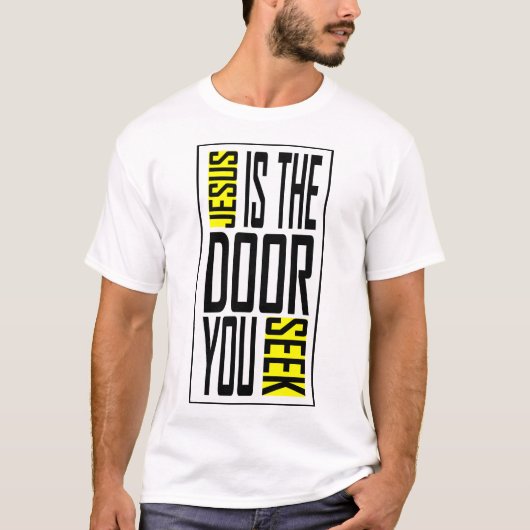 Jezus de deur t-shirt (Voorkant)