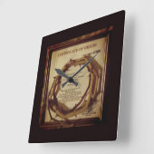 JEZUS, DE DOORNKROON VIERKANTE KLOK (Hoek)