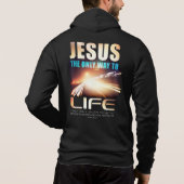 Jezus: De enige manier om Christelijk geloof te le Hoodie (Achterkant)