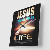 Jezus: De enige manier om Christelijk geloof te le Vierkante Klok (Hoek)