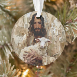Jezus de Goede Herder met het Lam Ornament
