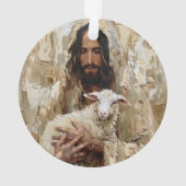 Jezus de Goede Herder met het Lam Ornament (achterkant)