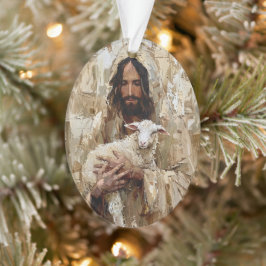 Jezus de Goede Herder met het Lam Ornament